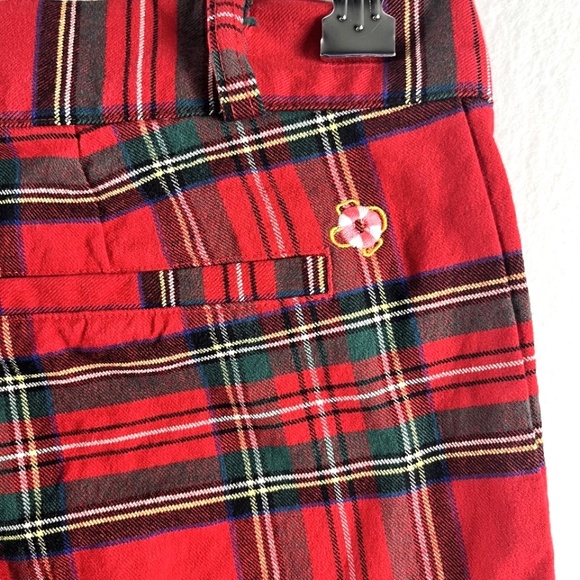Women's Castaway Nantucket Island Tartan Plaid Stretch Pants Size 8 - Picture 4 of 6